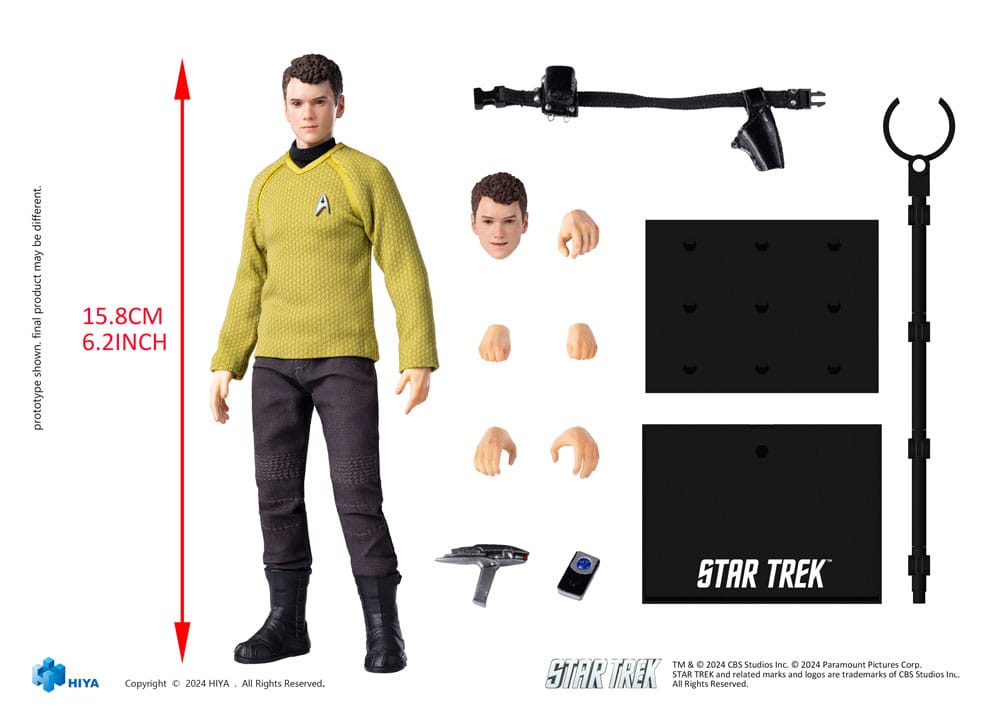 Star Trek 2009 Exquisite Super Series Actionfigure 1/12 Chekov 16 cm
