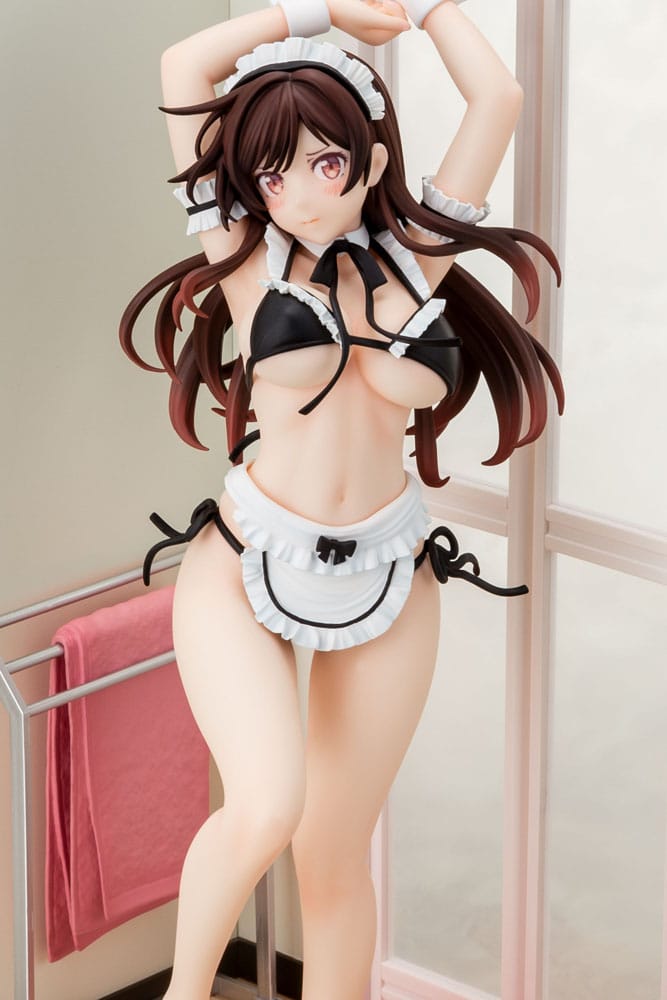 Rent-A-Girlfriend PVC Statue 1/6 Chizuru Mizuhara Maid Bikini ni Okigae 30 cm