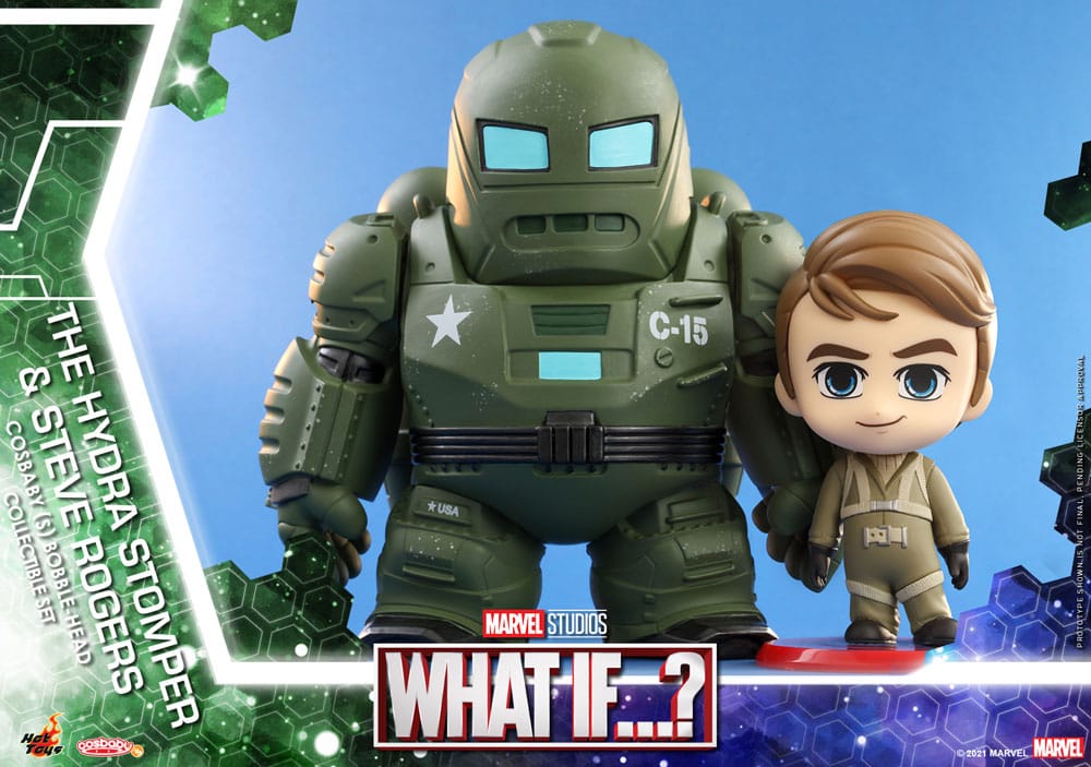 Cosa succede se...? Cosbaby (S) Mini Figure Hydra Stomper e Steve Rogers 10 cm