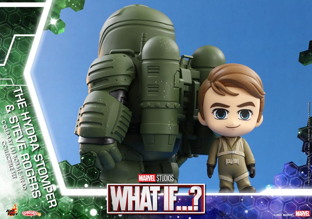 Cosa succede se...? Cosbaby (S) Mini Figure Hydra Stomper e Steve Rogers 10 cm