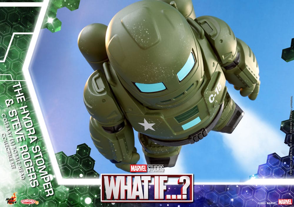 Cosa succede se...? Cosbaby (S) Mini Figure Hydra Stomper e Steve Rogers 10 cm