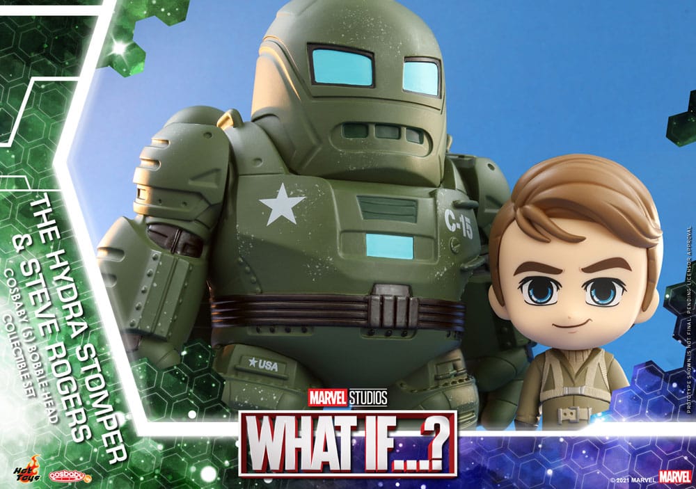 Cosa succede se...? Cosbaby (S) Mini Figure Hydra Stomper e Steve Rogers 10 cm