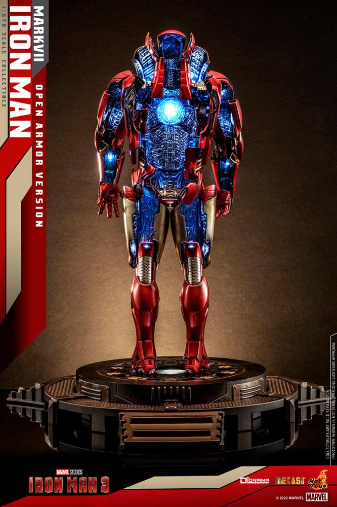 Diorama Iron Man 3 1/6 Iron Man Mark VII (versione armatura aperta) 32 cm