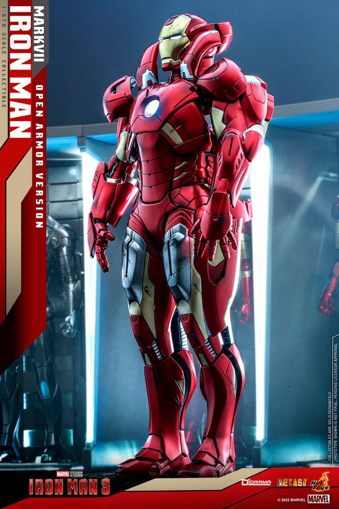 Diorama Iron Man 3 1/6 Iron Man Mark VII (versione armatura aperta) 32 cm