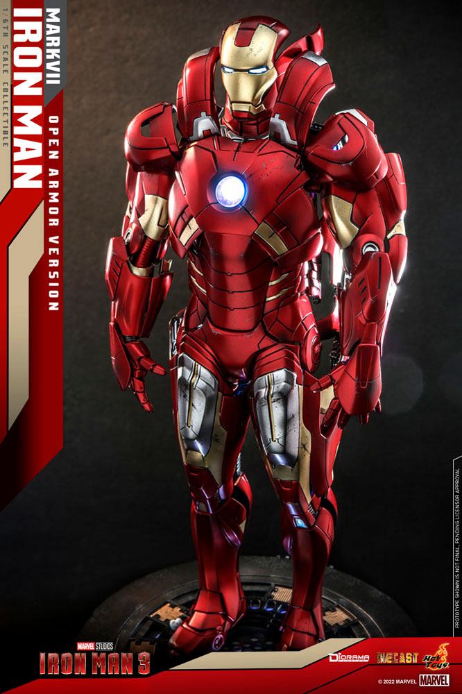 Diorama Iron Man 3 1/6 Iron Man Mark VII (versione armatura aperta) 32 cm