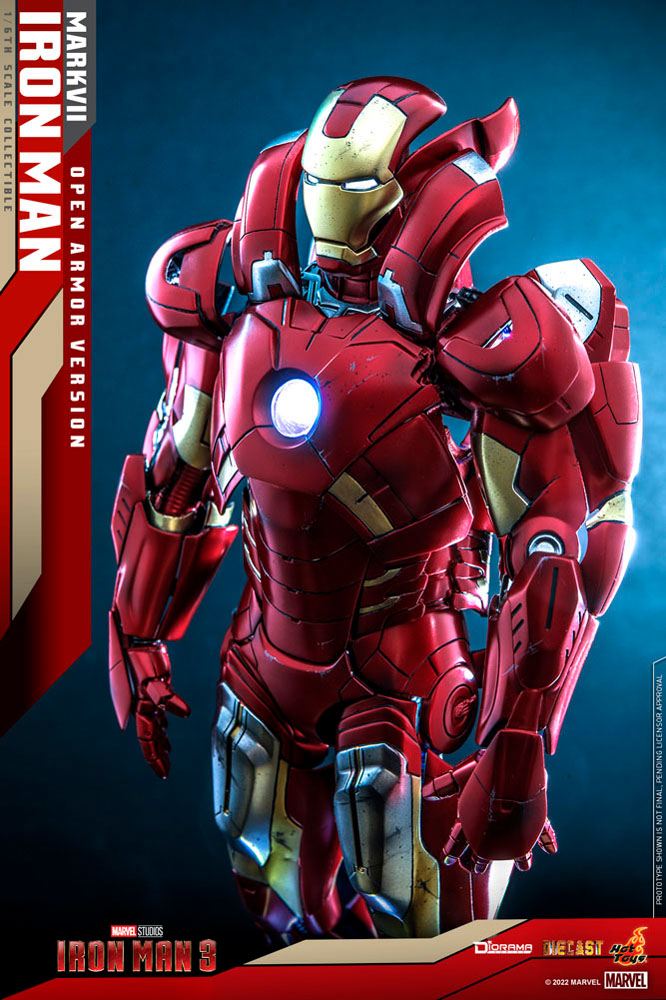 Diorama Iron Man 3 1/6 Iron Man Mark VII (versione armatura aperta) 32 cm