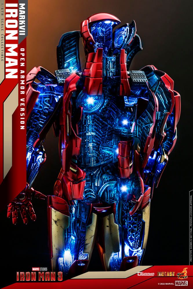 Diorama Iron Man 3 1/6 Iron Man Mark VII (versione armatura aperta) 32 cm