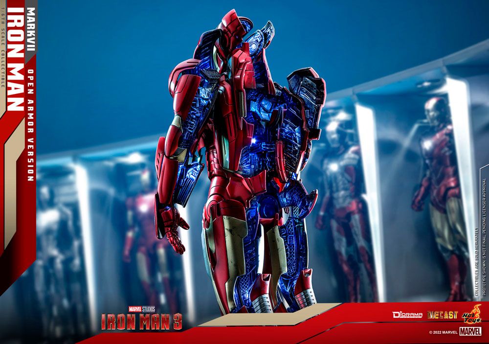 Diorama Iron Man 3 1/6 Iron Man Mark VII (versione armatura aperta) 32 cm