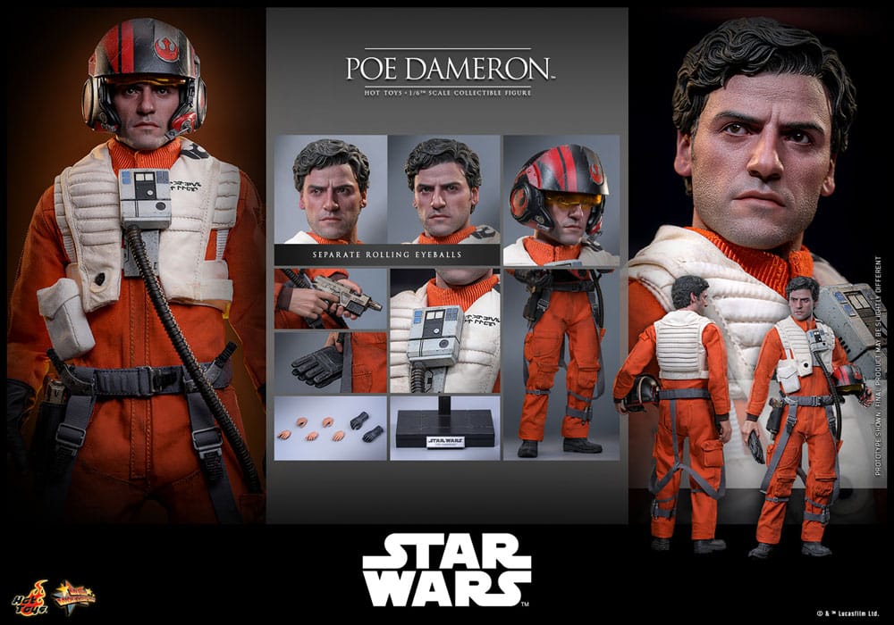 Star Wars 1/6 Poe Dameron Action Figure 30cm