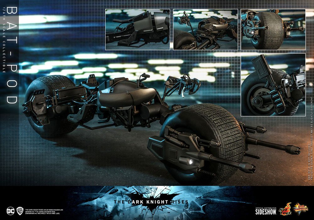 Batman Il Cavaliere Oscuro - Il Ritorno - Capolavoro del Film - Action Figure 1/6 Bat-Pod 59 cm