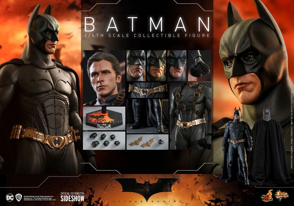 Batman Begins Movie Masterpiece Action Figure 1/6 Batman Hot Toys Exclusive 32 cm