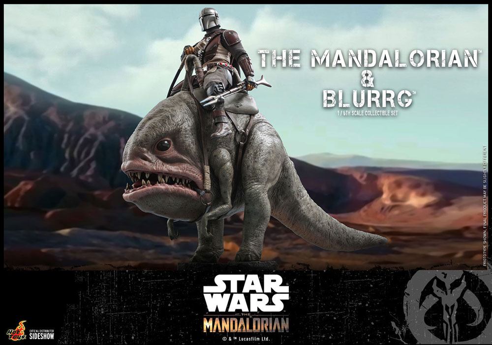 Star Wars The Mandalorian Action Figure 2-Pack 1/6 The Mandalorian & Blurrg 37 cm