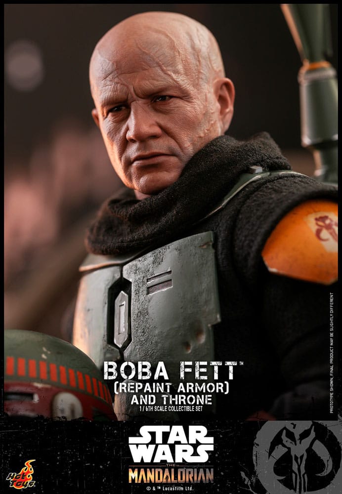 Star Wars: The Mandalorian Action Figure 1/6 Boba Fett Repaint Armor and Throne Edizione Speciale 30 cm