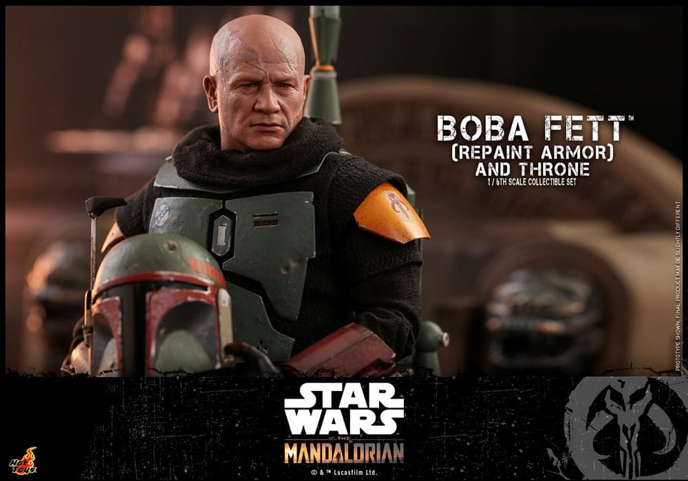 Star Wars: The Mandalorian Action Figure 1/6 Boba Fett Repaint Armor and Throne Edizione Speciale 30 cm