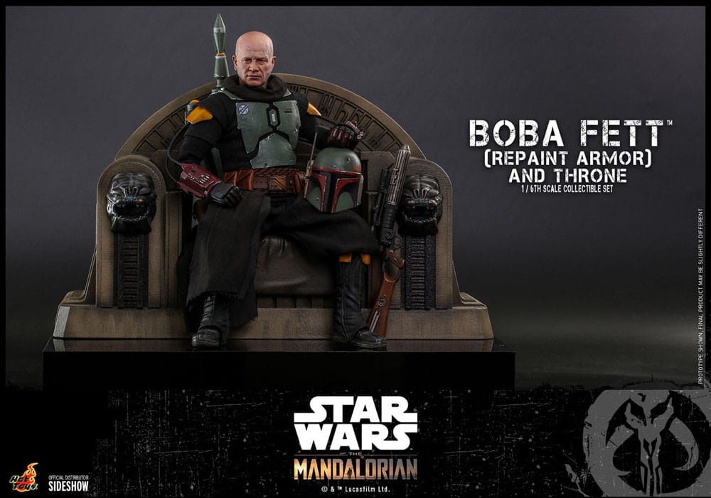 Star Wars: The Mandalorian Action Figure 1/6 Boba Fett Repaint Armor and Throne Edizione Speciale 30 cm