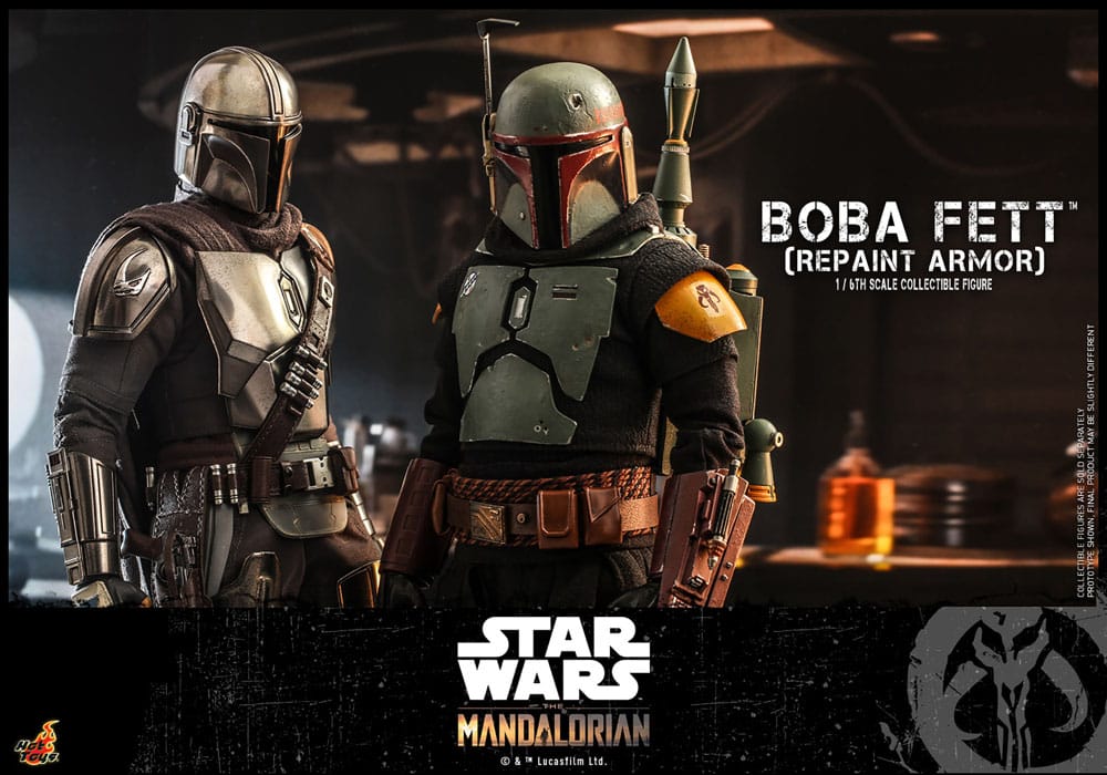 Star Wars: The Mandalorian Action Figure 1/6 Boba Fett Repaint Armor Edizione Speciale 30 cm