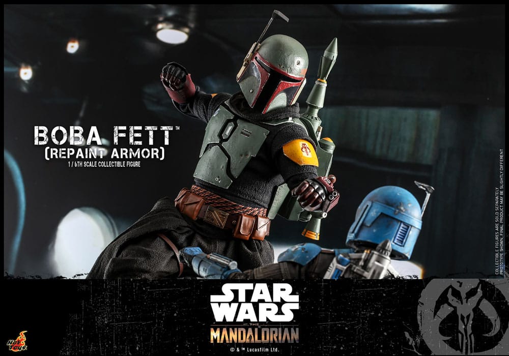 Star Wars: The Mandalorian Action Figure 1/6 Boba Fett Repaint Armor Edizione Speciale 30 cm