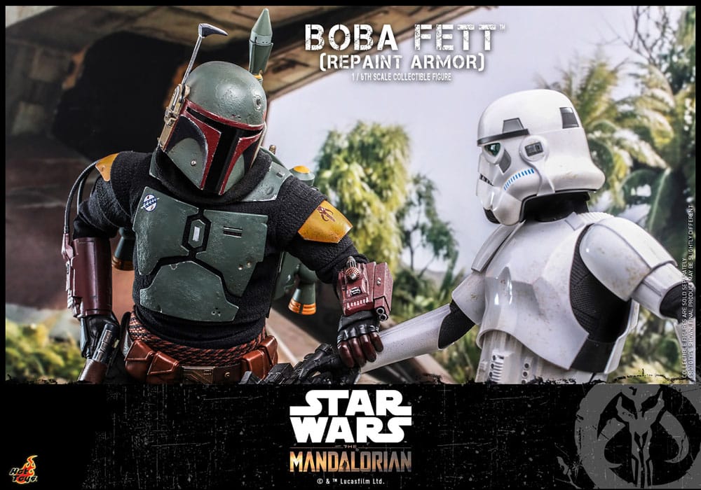 Star Wars: The Mandalorian Action Figure 1/6 Boba Fett Repaint Armor Edizione Speciale 30 cm