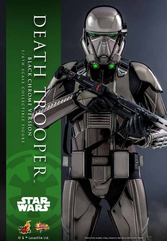 Star Wars 1/6 Death Trooper Action Figure (Black Chrome) 2022 Convention Exclusive 32cm