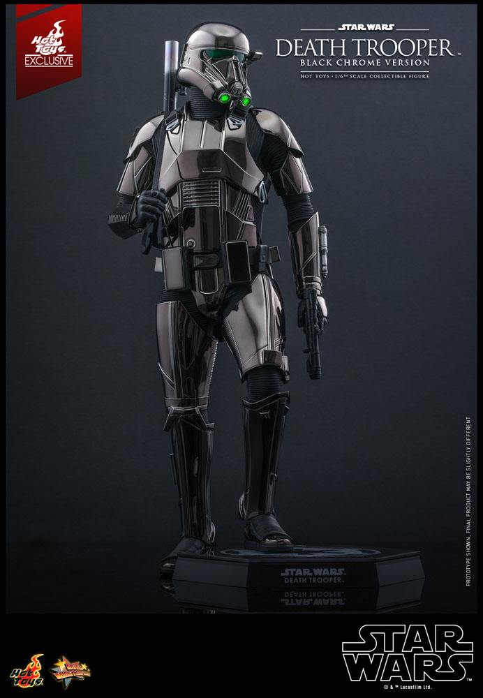 Star Wars Action Figure 1/6 Death Trooper (Black Chrome) 2022 Convention Exclusive 32 cm