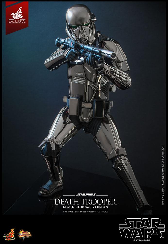 Star Wars 1/6 Death Trooper Action Figure (Black Chrome) 2022 Convention Exclusive 32cm