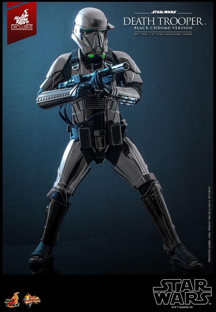 Star Wars 1/6 Death Trooper Action Figure (Black Chrome) 2022 Convention Exclusive 32cm