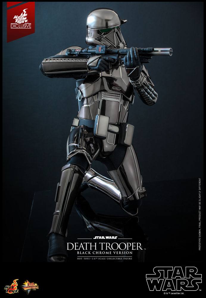Star Wars 1/6 Death Trooper Action Figure (Black Chrome) 2022 Convention Exclusive 32cm