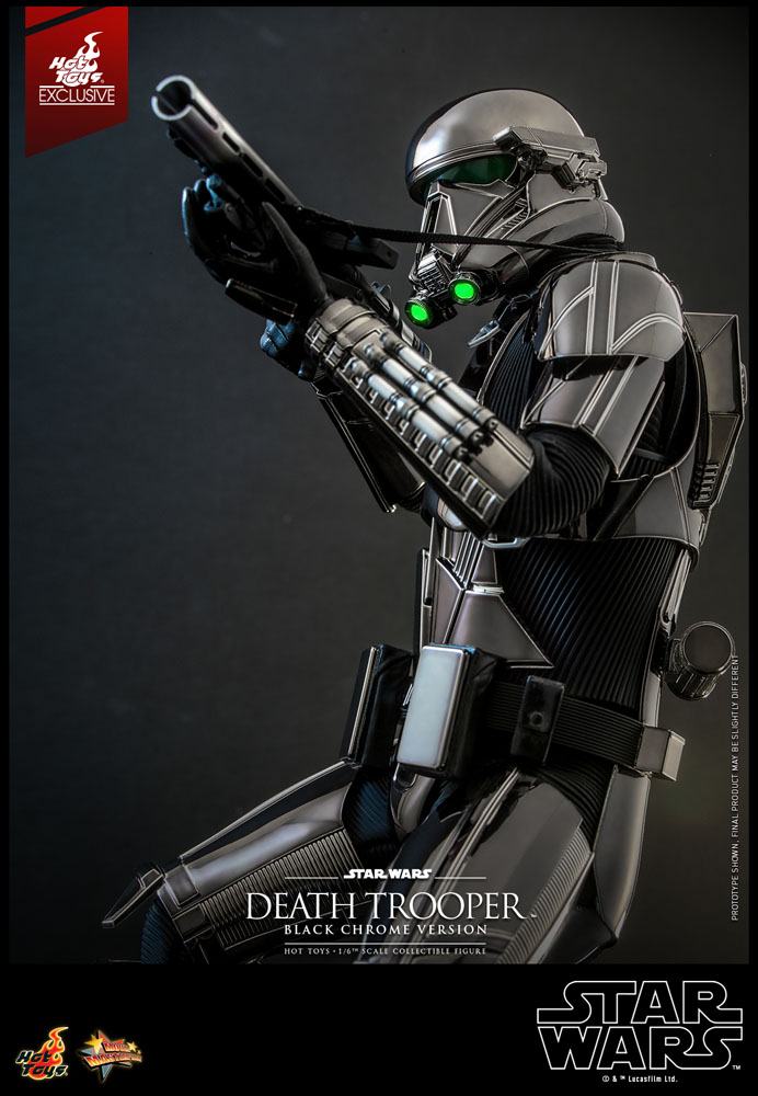 Star Wars 1/6 Death Trooper Action Figure (Black Chrome) 2022 Convention Exclusive 32cm
