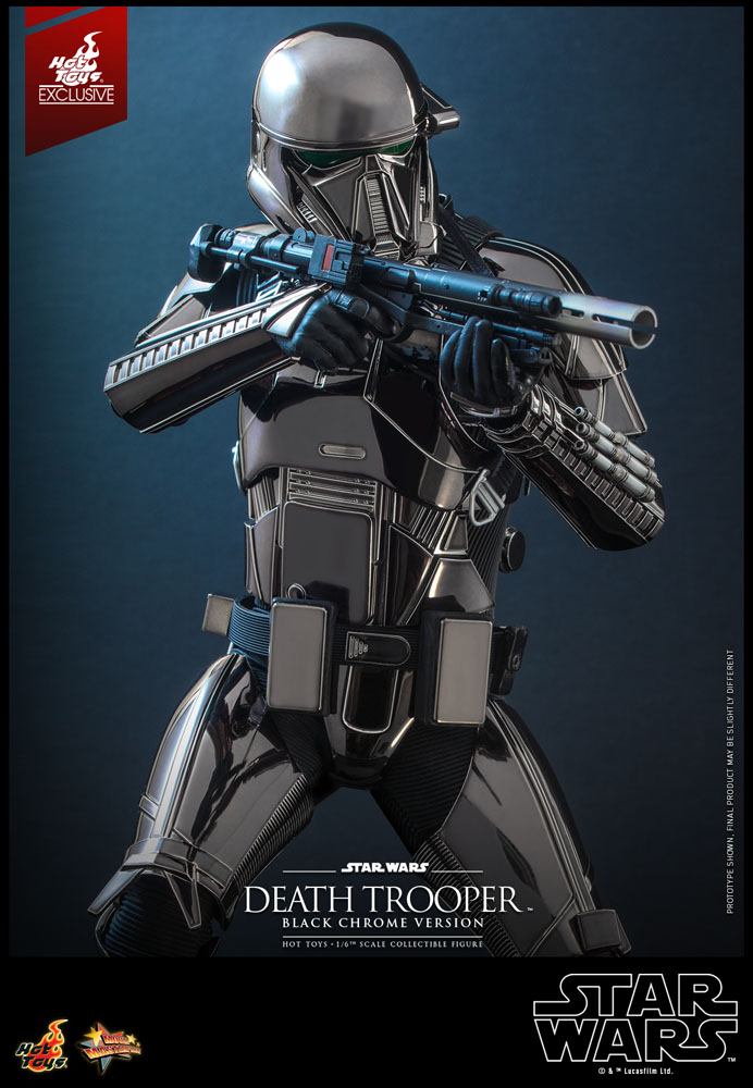 Star Wars 1/6 Death Trooper Action Figure (Black Chrome) 2022 Convention Exclusive 32cm