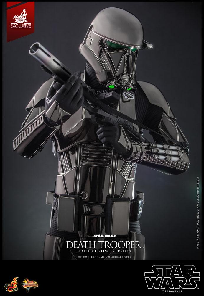 Star Wars Action Figure 1/6 Death Trooper (Black Chrome) 2022 Convention Exclusive 32 cm