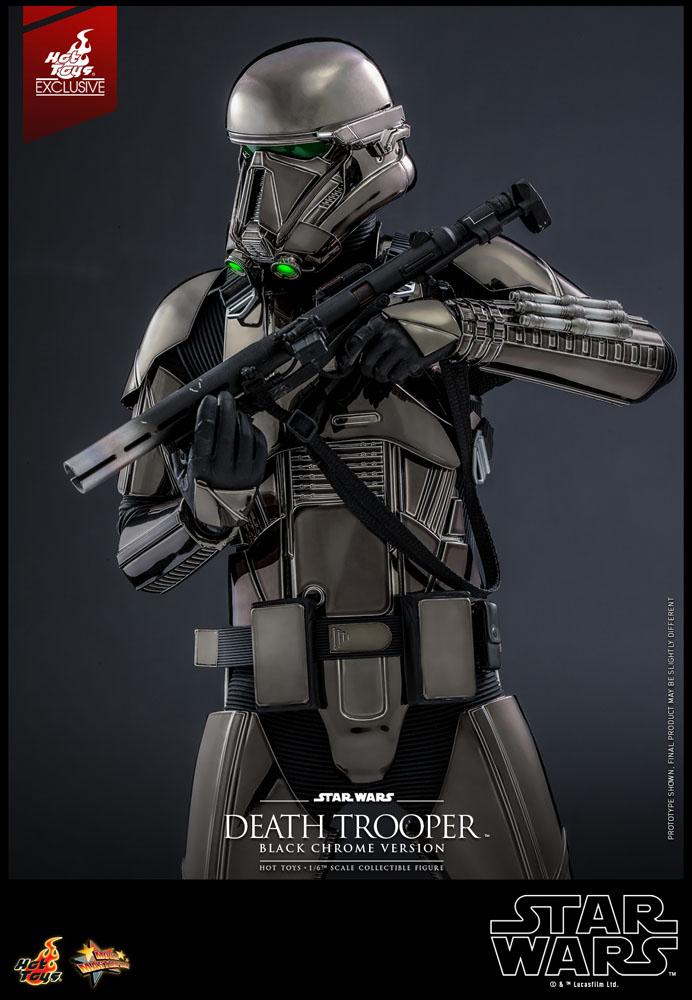 Star Wars 1/6 Death Trooper Action Figure (Black Chrome) 2022 Convention Exclusive 32cm