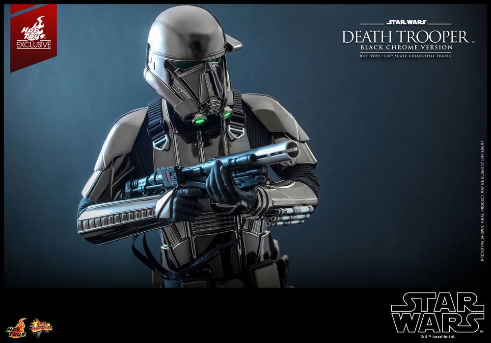 Star Wars Action Figure 1/6 Death Trooper (Black Chrome) 2022 Convention Exclusive 32 cm
