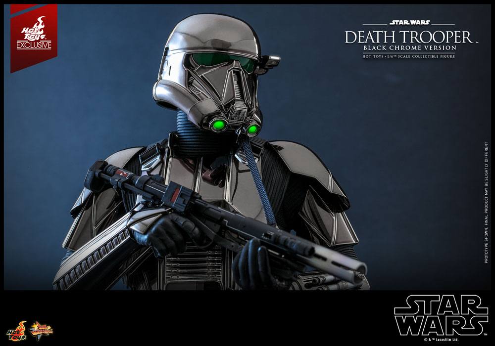 Star Wars Action Figure 1/6 Death Trooper (Black Chrome) 2022 Convention Exclusive 32 cm