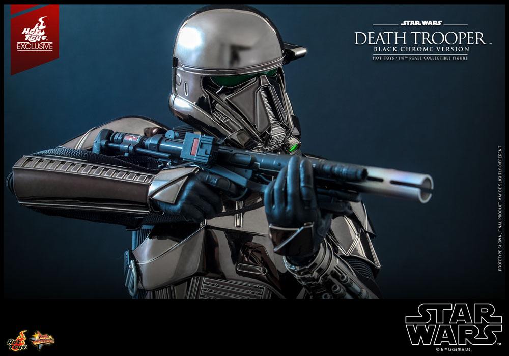 Star Wars Action Figure 1/6 Death Trooper (Black Chrome) 2022 Convention Exclusive 32 cm
