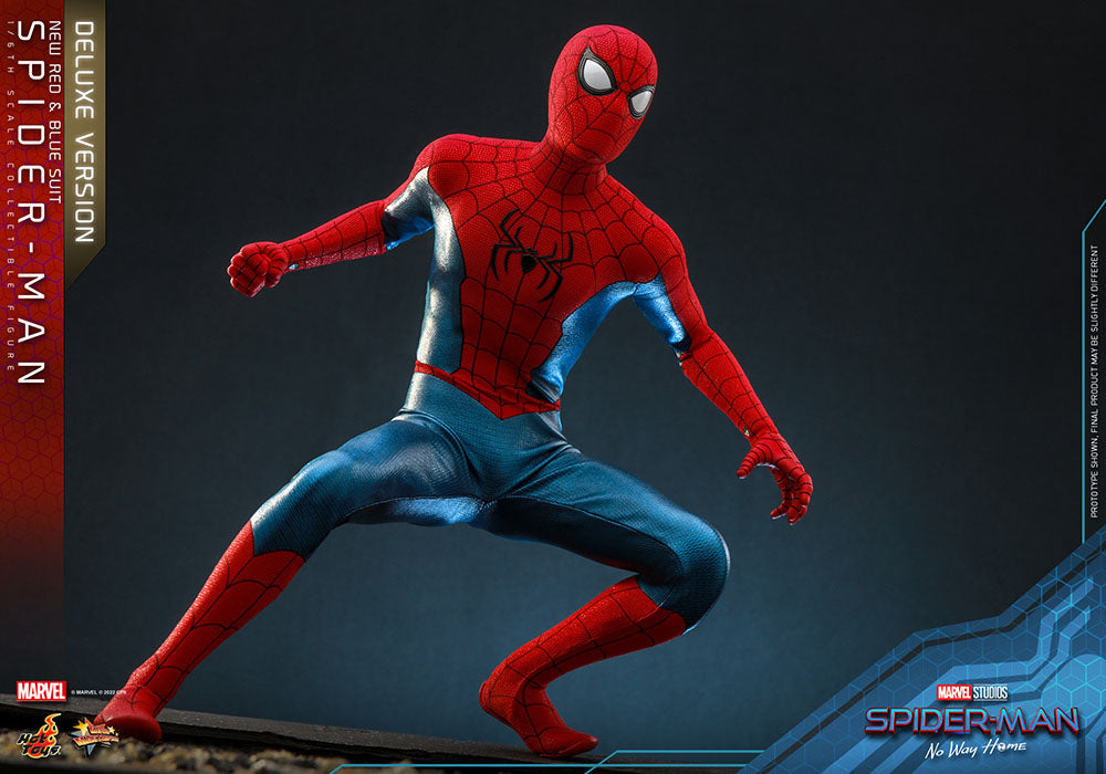 Spider-Man: No Way Home Movie Masterpiece Action Figure 1/6 Spider-Man (nuovo costume rosso e blu) (versione deluxe) 28 cm