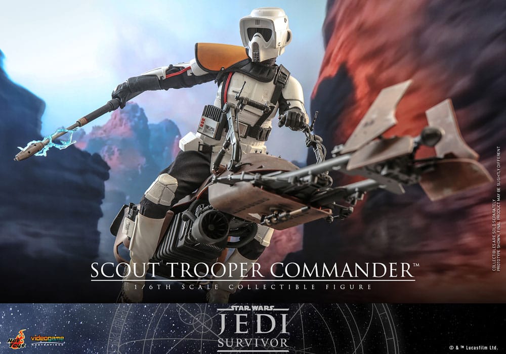 Star Wars: Jedi Survivor Videogioco Capolavoro Action Figure 1/6 Scout Trooper Commander 30 cm