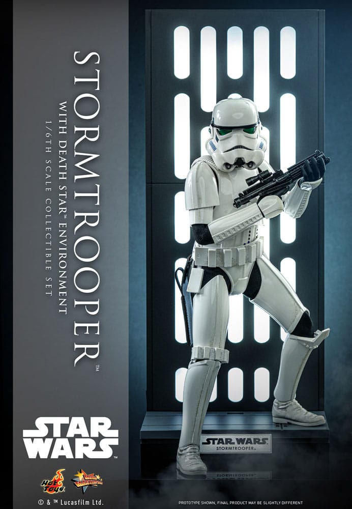 Star Wars Movie Masterpiece Action Figure 1/6 Stormtrooper con Death Star Environment 30 cm
