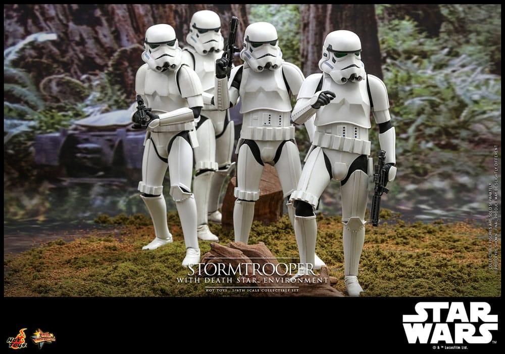 Star Wars Movie Masterpiece Action Figure 1/6 Stormtrooper con Death Star Environment 30 cm