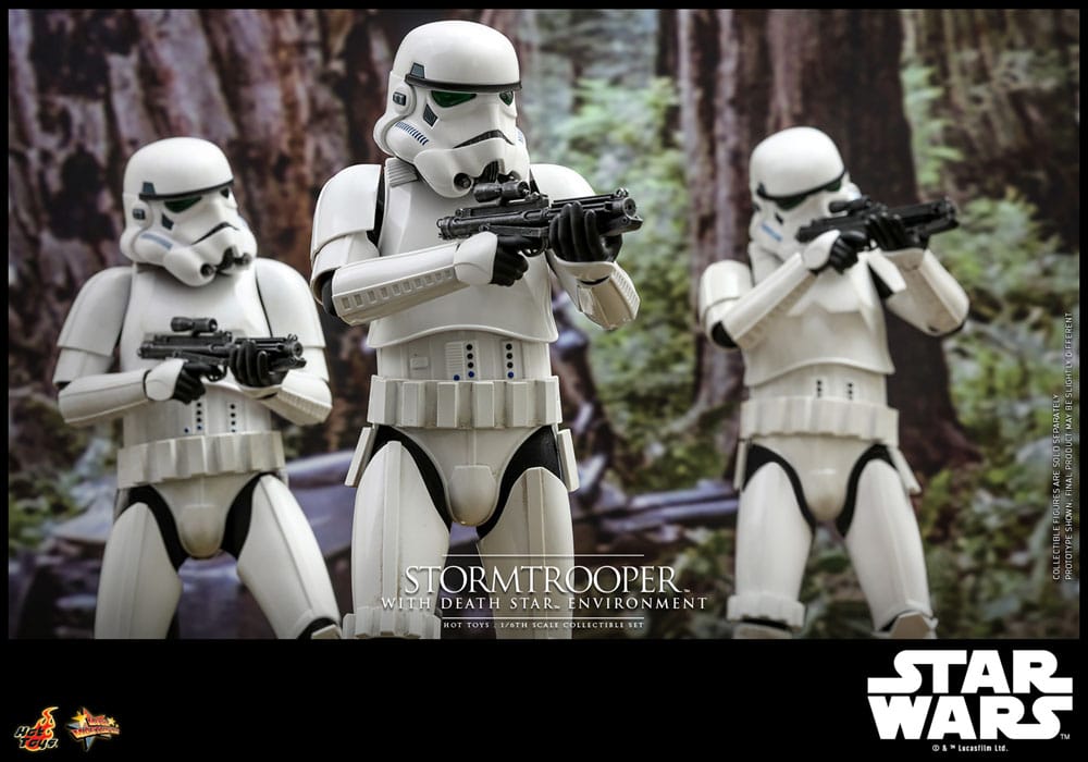 Star Wars Movie Masterpiece Action Figure 1/6 Stormtrooper con Death Star Environment 30 cm