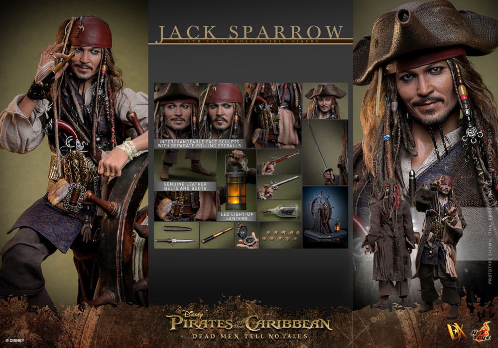 Pirates of the Caribbean: Dead Men Tell No Tales DX Action Figure 1/6 Jack Sparrow 30 cm