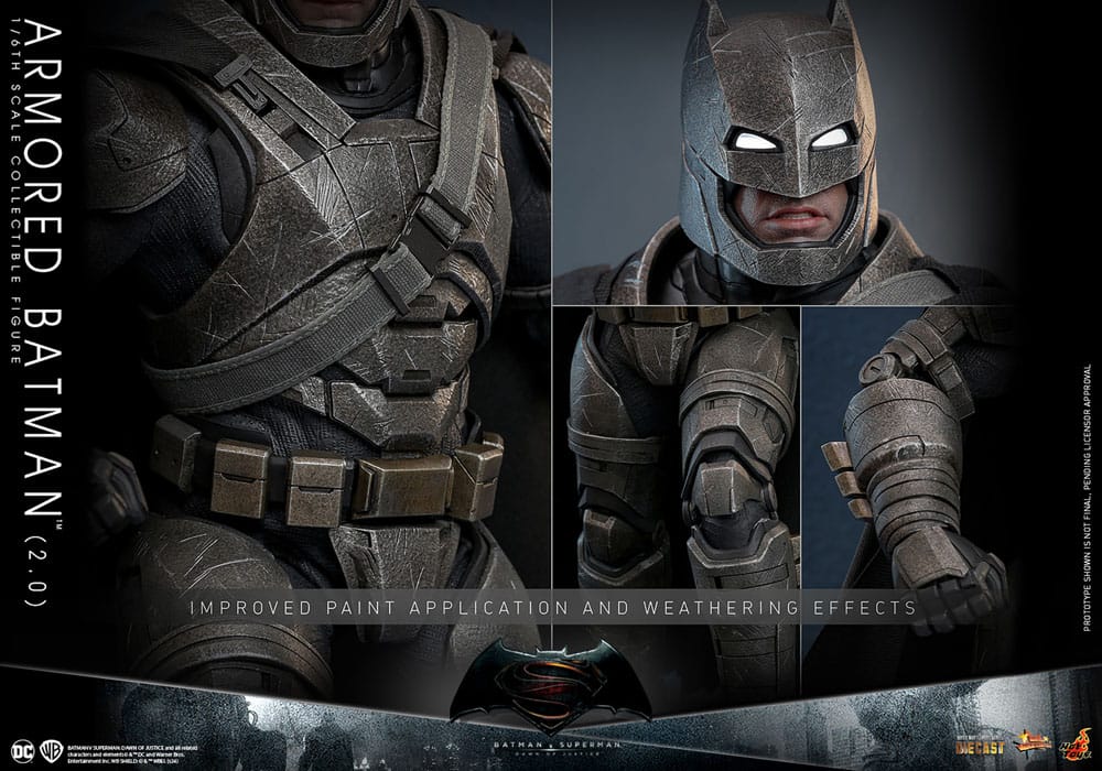 Batman v Superman: Dawn of Justice Movie Masterpiece Action Figure 1/6 Armored Batman 2.0 33 cm