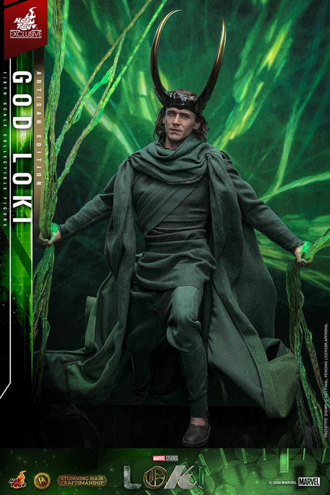 Loki DX Action Figure 1/6 God Loki Artisan Edition Hot Toys Exclusive 31 cm