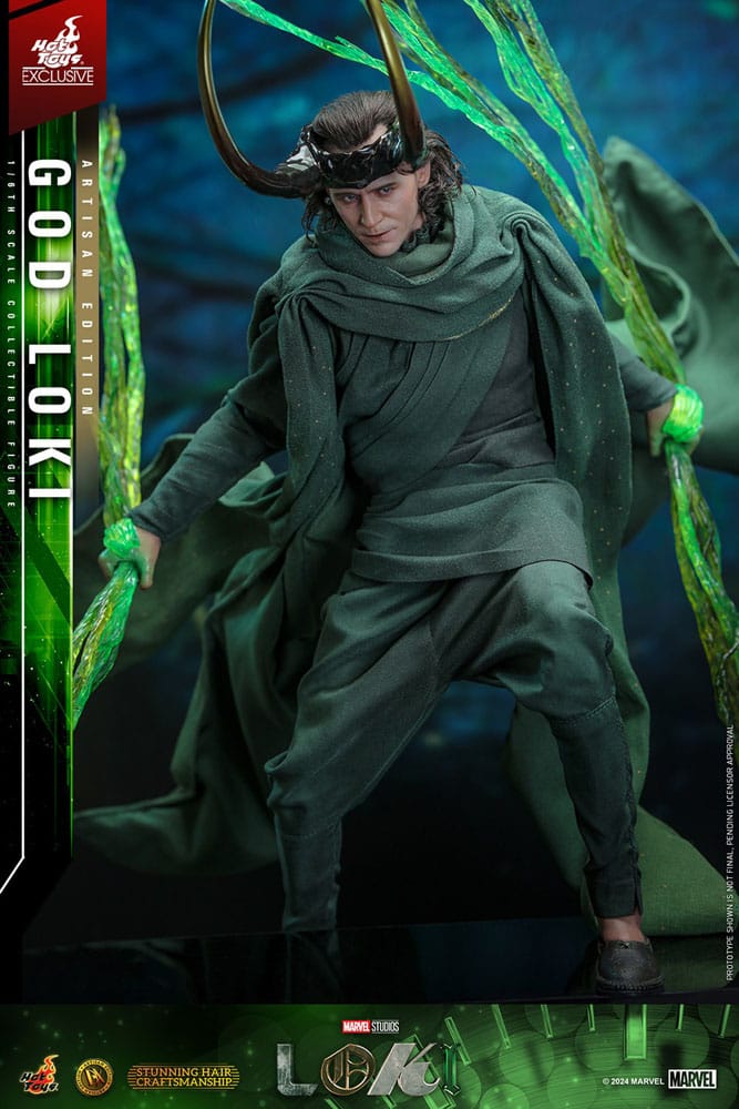 Loki DX Action Figure 1/6 God Loki Artisan Edition Hot Toys Exclusive 31 cm