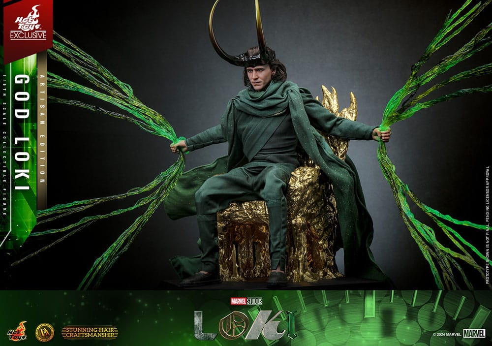 Loki DX Action Figure 1/6 God Loki Artisan Edition Hot Toys Exclusive 31 cm