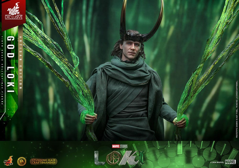 Loki DX Action Figure 1/6 God Loki Artisan Edition Hot Toys Exclusive 31 cm