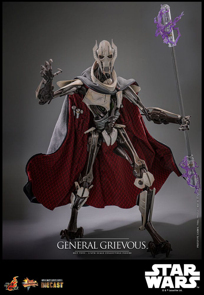 Star Wars Movie Masterpiece Diecast Action Figure 1/6 Generale Grievous 42 cm