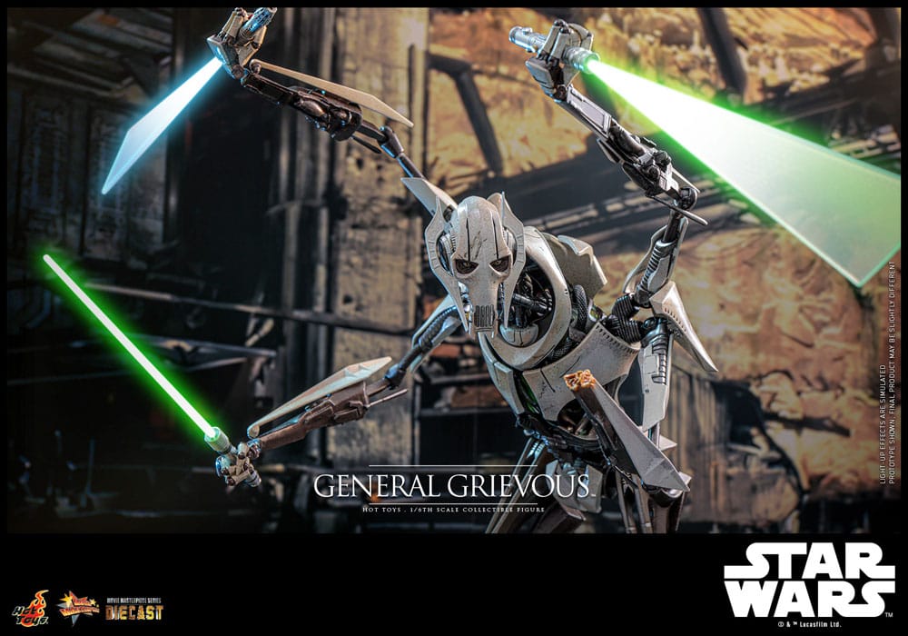 Star Wars Movie Masterpiece Diecast Action Figure 1/6 Generale Grievous 42 cm