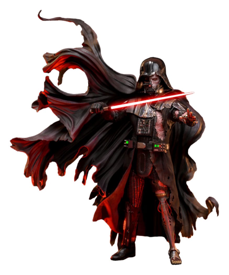 Star Wars Action Figure 1/6 Darth Vader (Battle Damaged) Versione Deluxe 35 cm