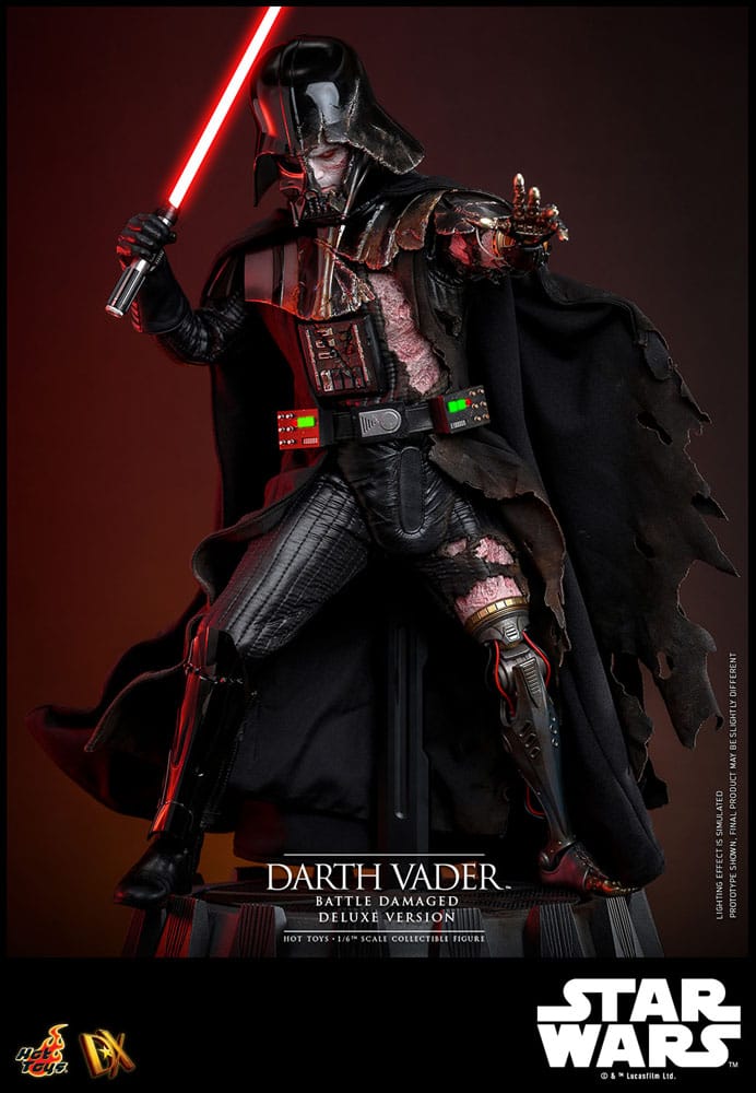 Star Wars Action Figure 1/6 Darth Vader (Battle Damaged) Versione Deluxe 35 cm