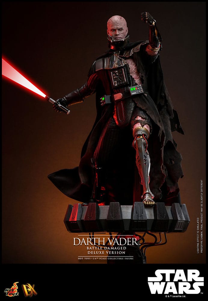 Star Wars Action Figure 1/6 Darth Vader (Battle Damaged) Versione Deluxe 35 cm